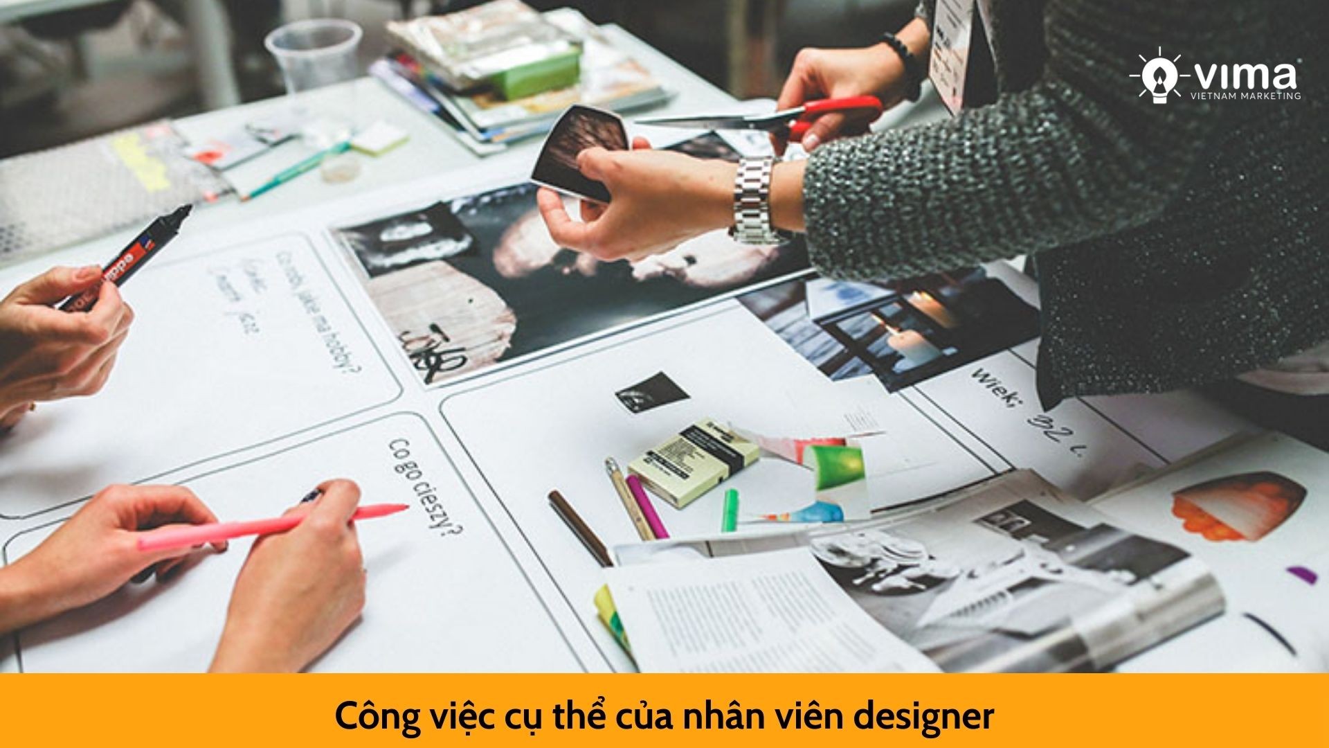 Công việc cụ thể của nhân viên designer